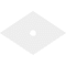 Ekena Millwork Diamond Architectural PVC Ceiling Medallion, 32"W x 21 3/8"H x 3"ID x 11 1/4"C x 1"P, One-Piece CMP32X21DD-03000 - alternate 3